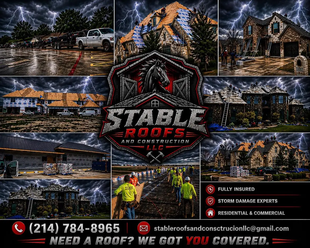 Collage of homes roofed by Stable Roofs
